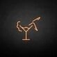 Woman in a cup' neon sign