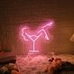 Woman in a cup' neon sign