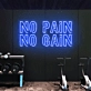 No pain, no gain Neon Motivation for Challenges