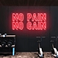No pain, no gain Neon Motivation for Challenges