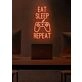 Eat Sleep Game Repeat Neon Cycle of a Gamer's Life