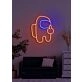 Space man Neon Odyssey into the Cosmic Unknown
