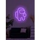 Space man Neon Odyssey into the Cosmic Unknown