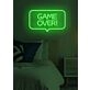 Game Over Neon Concluding Statement in Gaming