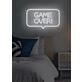 Game Over Neon Concluding Statement in Gaming
