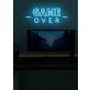 Game Over Neon Final Curtain for Gaming Sessions