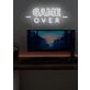 Game Over Neon Final Curtain for Gaming Sessions