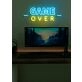 Game Over Neon Final Curtain for Gaming Sessions