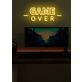 Game Over Neon Final Curtain for Gaming Sessions