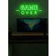 Game Over Neon Final Curtain for Gaming Sessions
