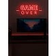 Game Over Neon Final Curtain for Gaming Sessions