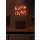 Game Over Neon Sign Off for the End of a Challenge