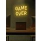 Game Over Neon Sign Off for the End of a Challenge