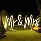 Mr & Mrs Neon Marking the Union of Two Souls
