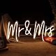 Mr & Mrs Neon Marking the Union of Two Souls