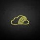 'Cloud with rainbow' neon sign