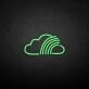 'Cloud with rainbow' neon sign