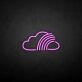 'Cloud with rainbow' neon sign