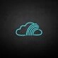'Cloud with rainbow' neon sign