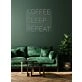 Coffee Sleep Repeat Neon Cycle for Caffeine Devotees