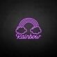 Customize 'Clouds and rainbows' neon sign