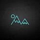 'Sunset and mountain' neon sign
