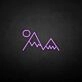 'Sunset and mountain' neon sign