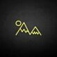 'Sunset and mountain' neon sign