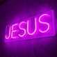 Jesus Saves Radiate His Divine Grace in Neon