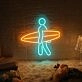 Surfer Neon Waves of Adventure