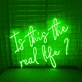 It this the real like: Authenticity Illuminated in Neon