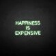 HAPPINESS IS EXPENSIVE Neon Sign
