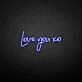 'Love you xo' neon sign