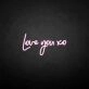 'Love you xo' neon sign