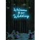 Welcome to our Wedding Neon Gateway to Love