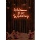 Welcome to our Wedding Neon Gateway to Love