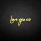 'Love you xo' neon sign
