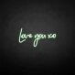 'Love you xo' neon sign
