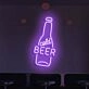 Customize Cold Beer Neon Refreshment on Tap