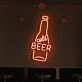 Customize Cold Beer Neon Refreshment on Tap