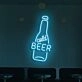 Customize Cold Beer Neon Refreshment on Tap