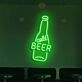 Customize Cold Beer Neon Refreshment on Tap