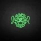 'China Lion Head' neon sign