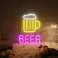 Customize Beer Chilled Neon Cheers for Brew Lovers