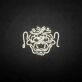 'China Lion Head' neon sign