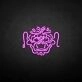 'China Lion Head' neon sign