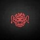 'China Lion Head' neon sign