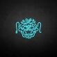 'China Lion Head' neon sign