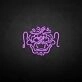 'China Lion Head' neon sign