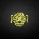 'China Lion Head' neon sign